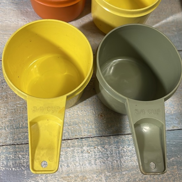 Tupperware Measuring Cups - Orange, Yellow, Green - Picture 3 of 6